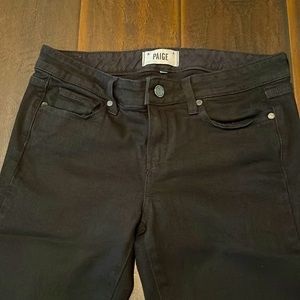 PAIGE woman’s black jeans. Straight leg size 29
